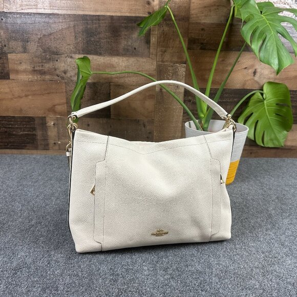 Coach Handbags - Coach light cream Laurel Shoulder Bag